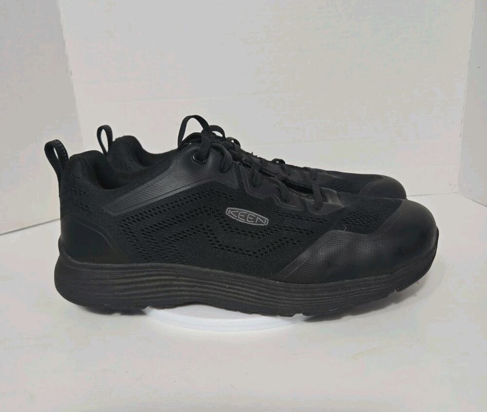 Keen Utility Sparta II Mens Size 13D Black Steel Toe Safety Work Shoes
